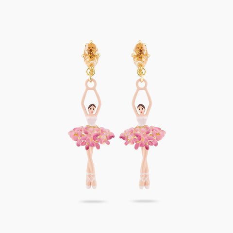 Flower Bouquet Ballerina Post Earrings