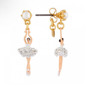 Crystal Mini Ballerina Post Earrings