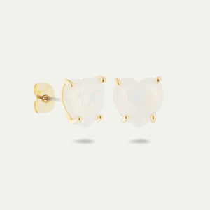 Opalescent Heart Diamantine Earrings