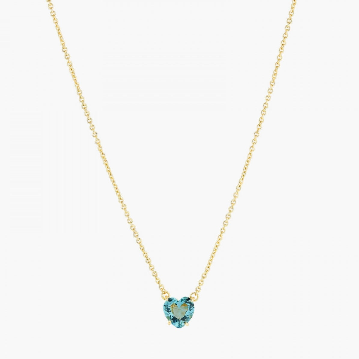 Aqua Heart Diamantine Necklace