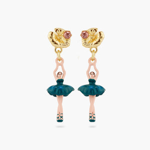 Water Lily Ballerina Post Earrings