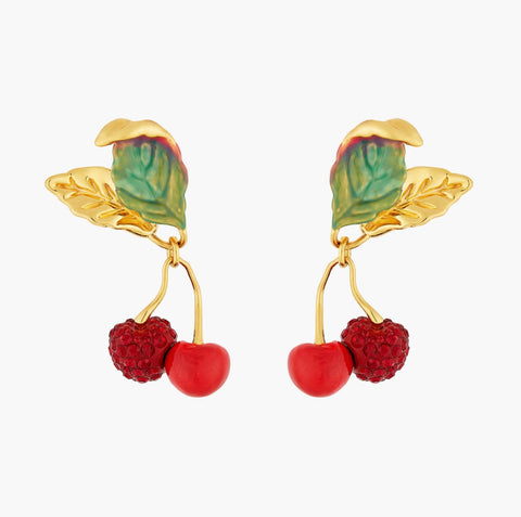 Exquisite Crystal Cherry Earrings