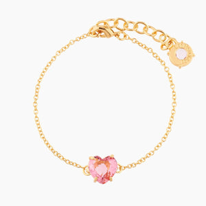 Pink Heart Diamantine Bracelet