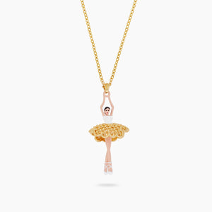 Gold Lace Ballerina Necklace