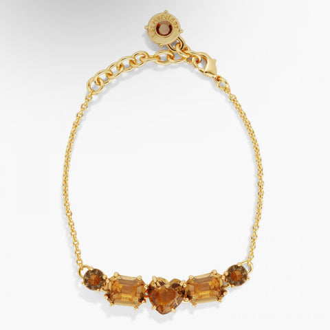Golden Brown Diamantine Stones Bracelet
