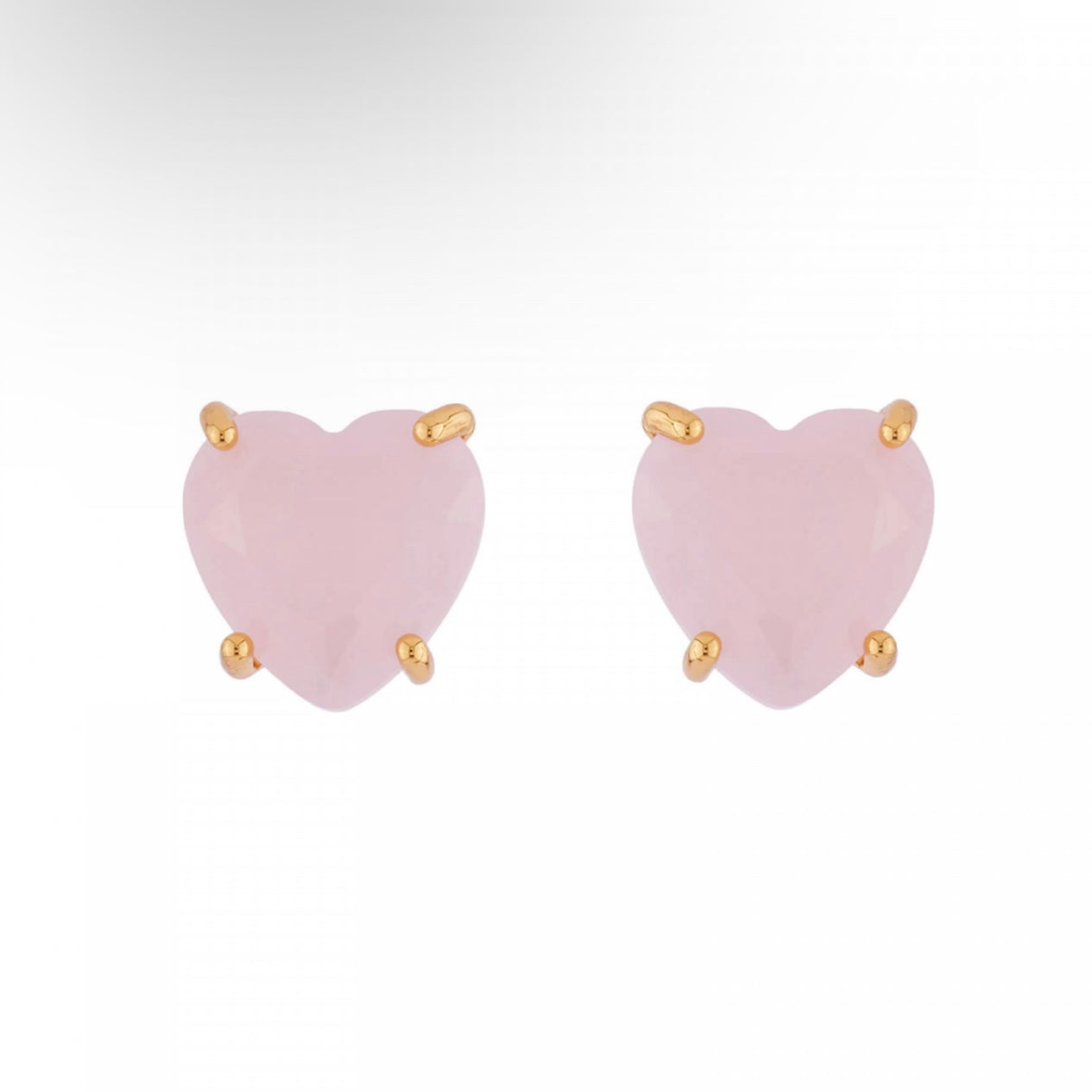 Pink Heart Diamantine Earrings