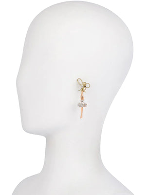 Crystal Ballerina Clip-on Earrings