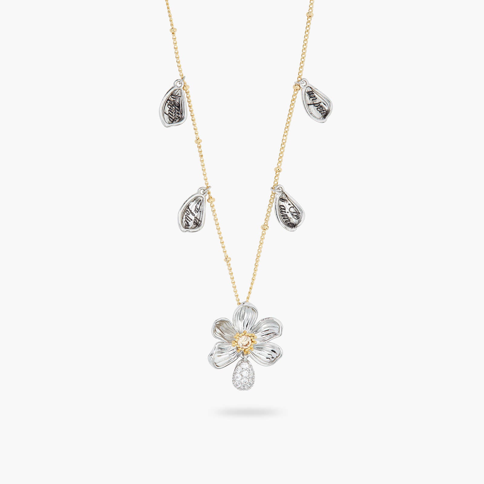Silver Daisy Necklace