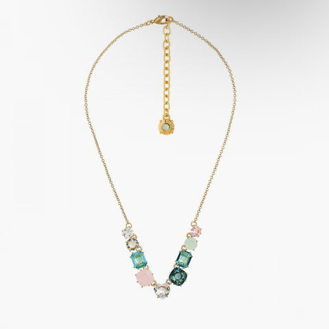 Aqua Stones Diamantine Necklace